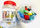 TOKES BUDDY – CARB CAPS – GLASS ACCESSORIES – HEADY STYLE – ASSORTED COLORS – 50CT JAR – 50GCC – [MSRP: $5-$7 EACH]
