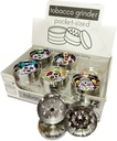 HERB – GRINDERS – SKULL ALUMINUM ALLOY – 3-PIECE – 50MM – 6CT DISPLAY – A30 – [MSRP: $20 EACH]