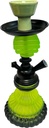 HOOKAH – 11" SMALL APPLE – SINGLE HOSE – CERAMIC & GLASS – ASSORTED COLORS – 1CT – C13 – [MSRP: $22.50]