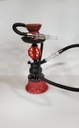HOOKAH – 11" SMALL OCTAGON – SINGLE HOSE – ETCHED GLASS – ASSORTED COLORS – 1CT – C11 – [MSRP: $22.50]