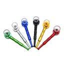 GLASS AND METAL MIX – METAL PIPES – ASSORTED COLORS – 10CT DISPLAY – B145 – [MSRP: $5 EACH]