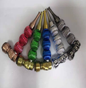 BRASS – METAL PIPES – WITH CAP – HAND PIPE DESIGN – 12CT DISPLAY – B3 – [MSRP: $8.50 EACH]