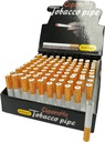 ONE HITTER – METAL PIPES – SHORT WITH TEETH – 100CT DISPLAY – B41 – [MSRP: $2 EACH]