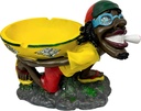 JUMBO RASTA – ASHTRAY – HOLDING BOWL ON BACK – 17.5 INCH – 1CT – [MSRP: $87.50]