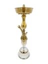 SABA – HOOKAH – 22" TRADITIONAL SINGLE HOSE – OXIDIZED & GOLD – 1CT – KMHD16 – [MSRP: $97.50]