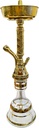 SABA – HOOKAH – SINGLE HOSE – OXIDIZED & GOLD – 1CT – KMHD15 – [MSRP $97.50]