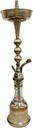 SABA – HOOKAH – XL SERIES SINGLE HOSE – OXIDIZED & SILVER – 1CT – KMHD20 – [MSRP: $122.50]