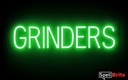 LED SIGN – "GRINDER" – GREEN NEON – LED SIGN & OUTDOOR DISPLAY – 1CT – LED-GRINDER – [MSRP: $STORE USE]