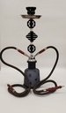 LOLA – HOOKAH – 22" DOUBLE HOSE LARGE – BLACK – 1CT – C40.2 – [MSRP: $43]