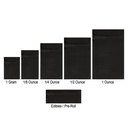 MYLAR BAG – BAGGIES – 3.5G-7G – BLACK & CLEAR – 50CT – [MSRP: $12.50-$20]
