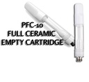 PFC – VAPE TANKS – 510 FULL CERAMIC CARTRIDGE – EMPTY – 1ML – 100CT – [MSRP: $5 EACH]