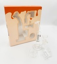TOKES BUDDY – PHENIX – GLASS WATER PIPE – MINI DAB RIG SET – ORANGE – 1CT – GB1051 – [MSRP: $21.50]