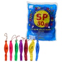 SP50 PUNCH BALL BALLOONS ASSORTED COLOR  16-INC LARGE – 50CT [MSRP: $1 EACH]