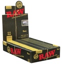 RAW – ROLLING PAPERS – BLACK CLASSIC – 1 1/4 – 24CT DSPL – [MSRP: $2 EACH]