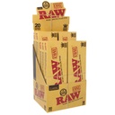 RAW – PRE-ROLLED CONES – CLASSIC – KING SIZE – 20CT DSPL – [MSRP: $5.50 EACH]