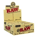RAW – ROLLING PAPERS – MASTERPIECE ROLLS WITH PREROLLED TIPS – 3 METER – KING SIZE – 12CT DSPL – [MSRP: $8.50 EACH]