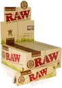 RAW – ROLLING PAPERS – ORGANIC HEMP – KING SIZE SLIM – 50CT DSPL – [MSRP: $2 EACH]
