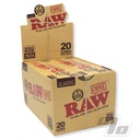 RAW – PRE-ROLLED CONES – CLASSIC – SINGLE SIZE 70/24 – 20PK – 12CT DSPL – [MSRP: $10 EACH]