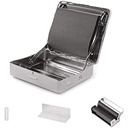 ROLLING BOX – PAPERS & TUBES ACCESSORIES – ADJUSTABLE – SILVER – 1UNIT – [MSRP: $60]