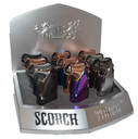 SCORCH – TORCH LIGHTERS – 45 DEGREE TRIPLE WITH CIGAR PUNCH 3 FLAME – 9CT DISPLAY – 61537 – [MSRP: $23 EACH]