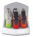 SCORCH – TORCH LIGHTERS – DOUBLE VENUS PUSH HOLD BUTTON – 9CT DISPLAY – 61592 – [MSRP: $26.50 EACH]
