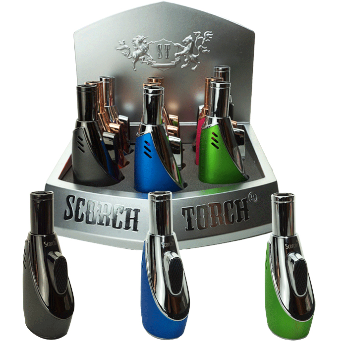 SCORCH – TORCH LIGHTERS – OMBRE LAMP – 6CT DISPLAY – 61596 – [MSRP: $17.50 EACH]
