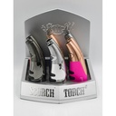 SCORCH – TORCH LIGHTERS – VEGA 60 DEGREE – 4.5 INCH – 9CT DISPLAY – 61606 – [MSRP: $20 EACH]