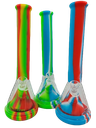 14-INCH BEAKER HYBRID BONG – SILICON WATER PIPES – 1CT – SL213 – [MSRP: $87.50]