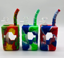 JUICE BOX HYBRID BONG – SILICON WATER PIPES – 1CT – SL209 – [MSRP: $38]