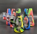 CONE HYBRID DAB RIG – SILICON WATER PIPES – MULTI-COLOR – 1CT – SL99 – [MSRP: $37.50]