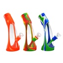 HORN HYBRID DRY RIG – SILICON WATER PIPES – MULTI-COLOR – 1CT – SL111 – [MSRP: $37]