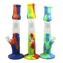 HYBRID DRY RIG – SILICON WATER PIPES – MULTI-COLOR – 1CT – SL128 – [MSRP: $56]