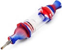 SILICONE & GLASS W/ PERC – SILICON HAND PIPES – MULTI-COLOR – 1CT – SL115 – [MSRP: $26]