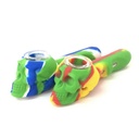 SKULL NOVELTY PIPE – SILICON HAND PIPES – MULTI-COLOR – 1CT – SL31 – [MSRP: $17]