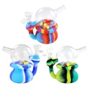 CANDY BALLS HYBRID BONG – SILICON WATER PIPES – 1CT – SL241 – [MSRP: $37.50]