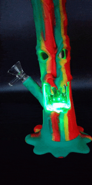 TREE MONSTER HYBRID BONG – SILICON WATER PIPES – 1CT – SL247 – [MSRP: $39]