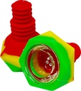HYBRID SILICONE & GLASS BOWL – SILICON ACCESSORIES – 1CT – SL250 – [MSRP: $7.50]