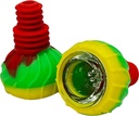 HYBRID SILICONE & GLASS BOWL – SILICON ACCESSORIES – 1CT – SL254 – [MSRP: $7.50]