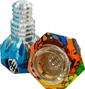 HYBRID SILICONE & GLASS HONEYCOMB BOWL – SILICON ACCESSORIES – 14MM MALE – 1CT – SL258 – [MSRP: $7.50]