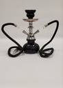 SABA – HOOKAH – SMALL SERIES – DOUBLE HOSE – 6 COLORS – 1CT – ZC26 – [MSRP: $28]