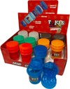 TOKES BUDDY – GRINDERS – SMALL PLASTIC WITH STORAGE – 3-IN-1 – ASSORTED COLORS – 12CT DISPLAY – TBPGS – [MSRP: $6.50 EACH]
