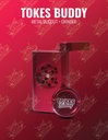 TOKES BUDDY – GRINDERS – WITH METAL DUGOUT – RED – 1CT – TBDO-R – [MSRP: $21.50]