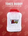 TOKES BUDDY – GLASS OIL BURNER – HAND PIPES – 6-INCH – CLEAR – 60CT JAR – OB-XL – [MSRP: $1 EACH]