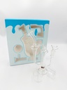 TOKES BUDDY – VORTEX – GLASS WATER PIPE – MINI DAB RIG SET – BLUE – 1CT – VORTE-04871 – [MSRP: $41.50]